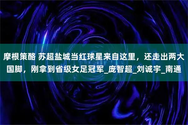 摩根策酪 苏超盐城当红球星来自这里，还走出两大国脚，刚拿到省级女足冠军_庞智超_刘诚宇_南通